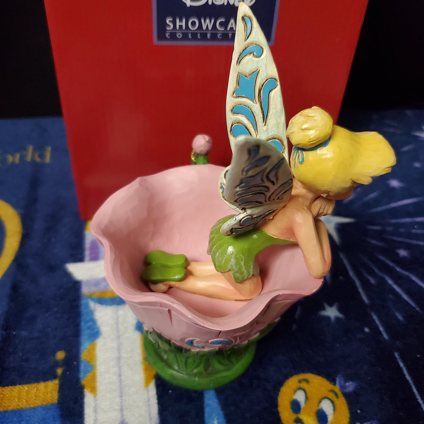 Jim Shore "A Spot of Tink" Tinkerbell in a Flower cup