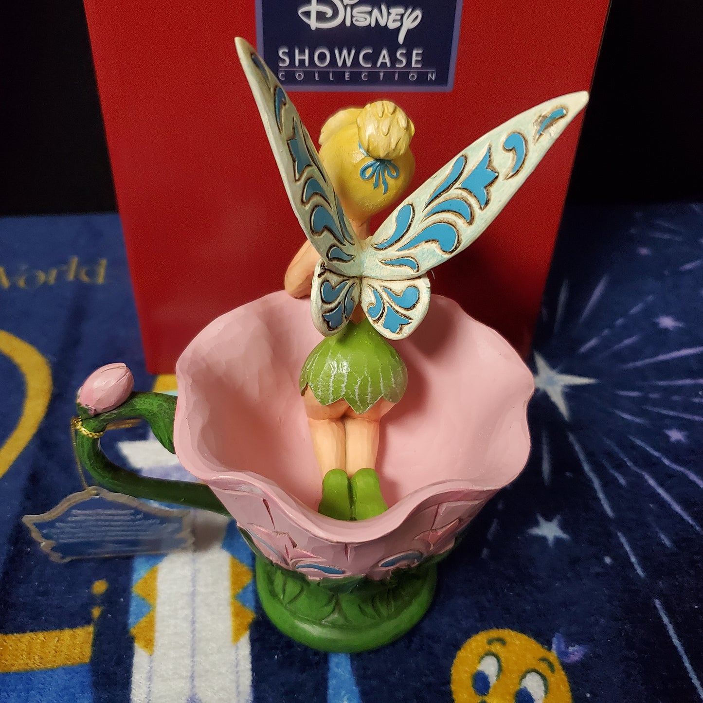 Jim Shore "A Spot of Tink" Tinkerbell in a Flower cup