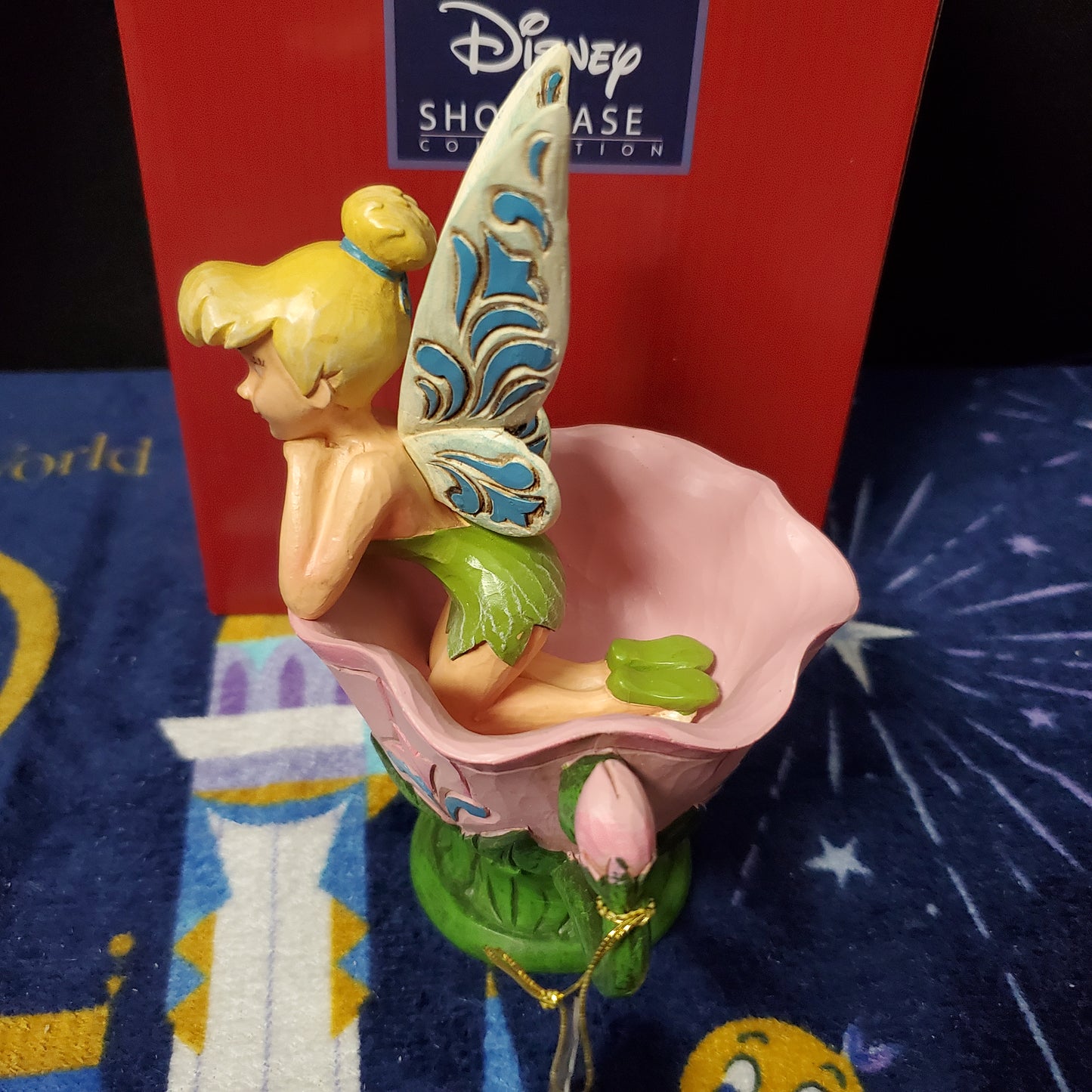 Jim Shore "A Spot of Tink" Tinkerbell in a Flower cup