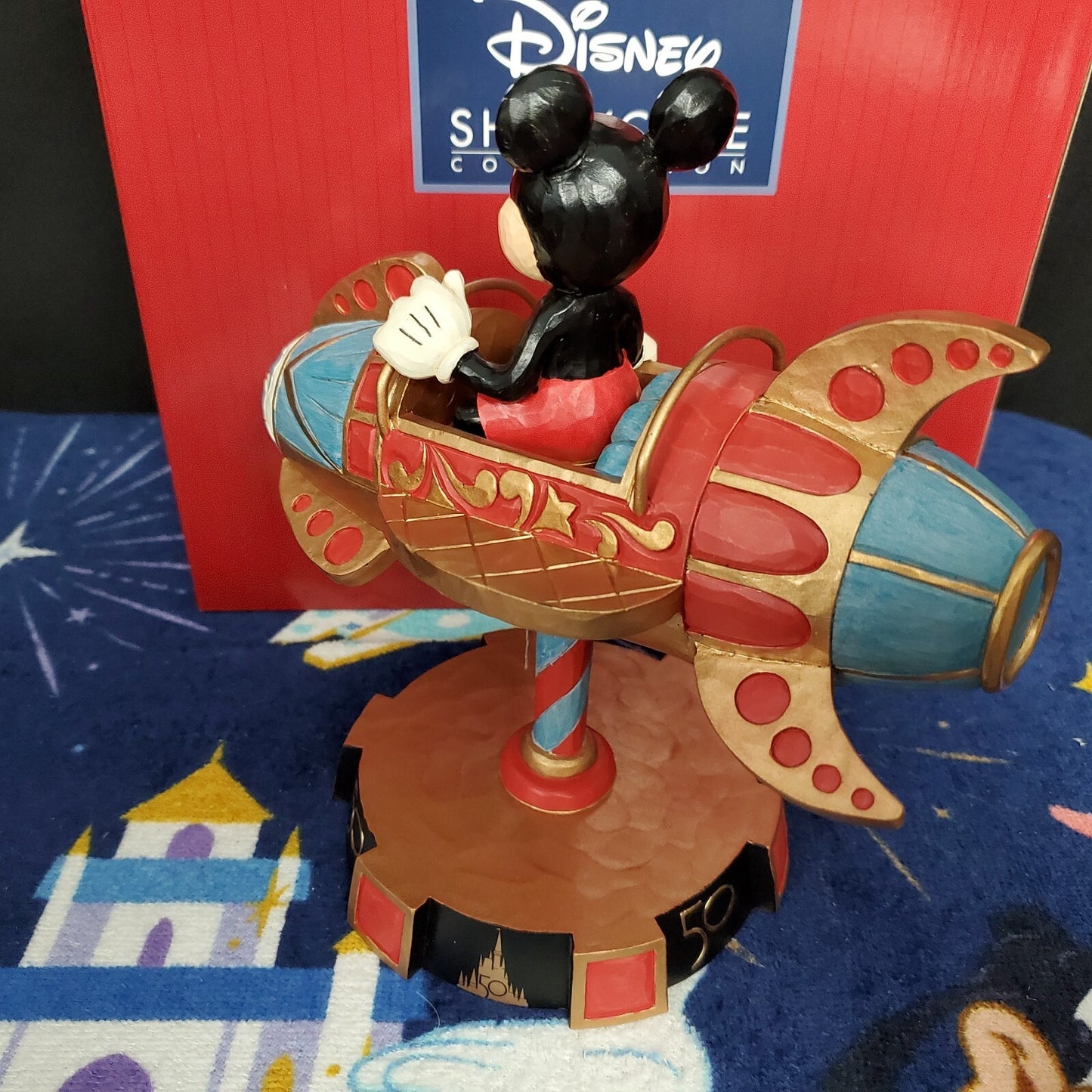 2022 Disney Parks WDW 50th Anniversary Jim Shore Mickey Astro Orbiter Figurine