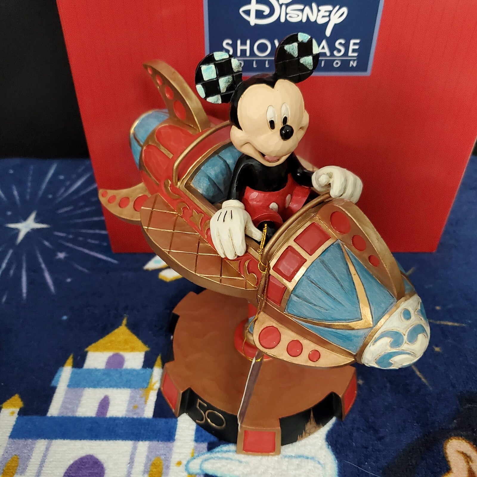 2022 Disney Parks WDW 50th Anniversary Jim Shore Mickey Astro Orbiter Figurine
