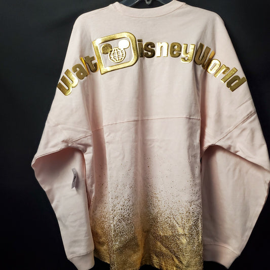 LARGE 2021 Disney World Parks New Year’s Eve Champagne Pink Gold Spirit Jersey
