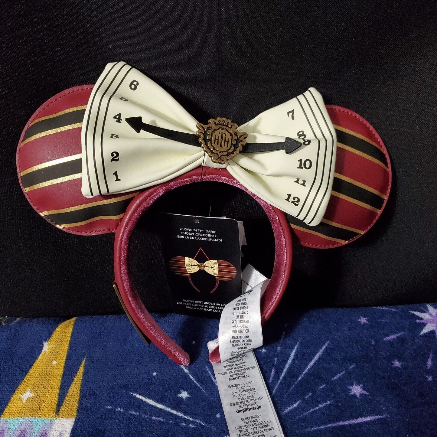 Disney Loungefly Hollywood Tower Hotel HTH Tower Of Terror Minnie Ears Headband