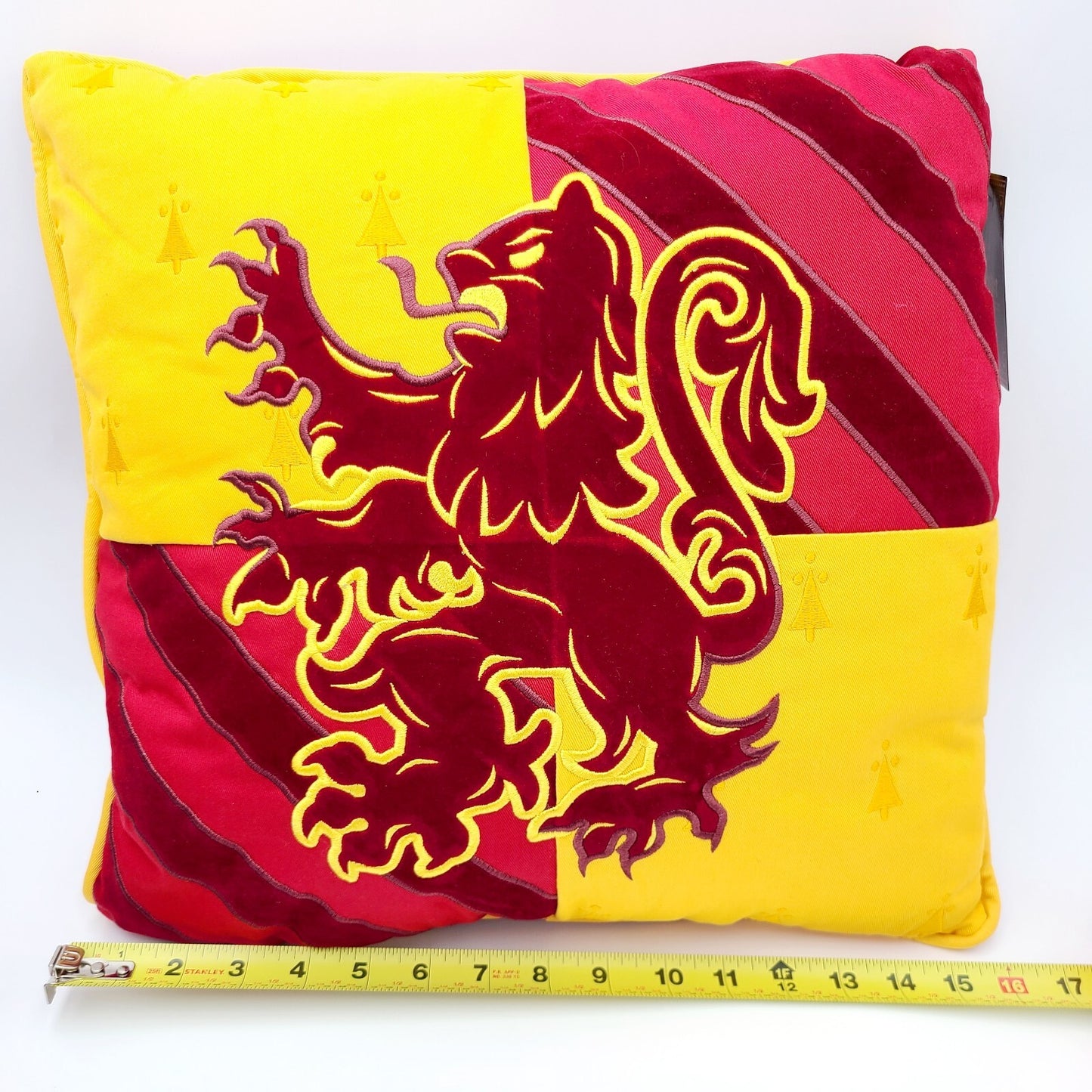 NEW Harry Potter Gryffindor Pillow Universal Studios Wizarding World 16" x 16