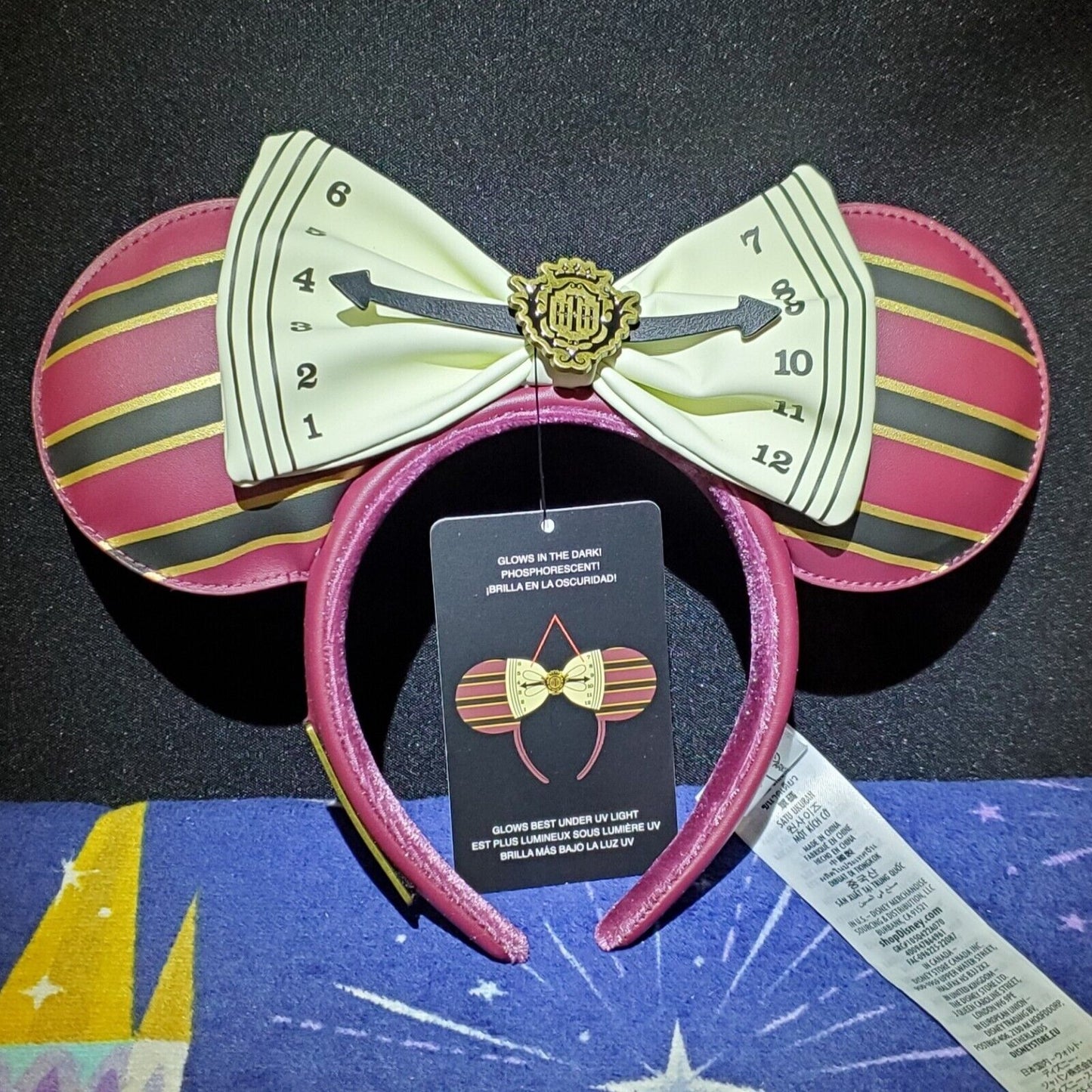 Disney Loungefly Hollywood Tower Hotel HTH Tower Of Terror Minnie Ears Headband