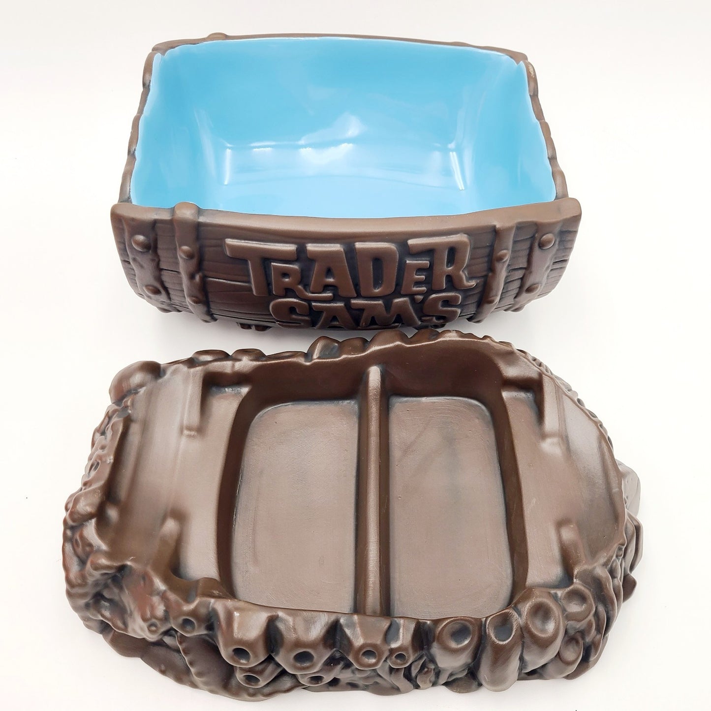*Chip & Dip Bowl Set* Disney World Parks Polynesian Resort Trader Sam’s Barrel