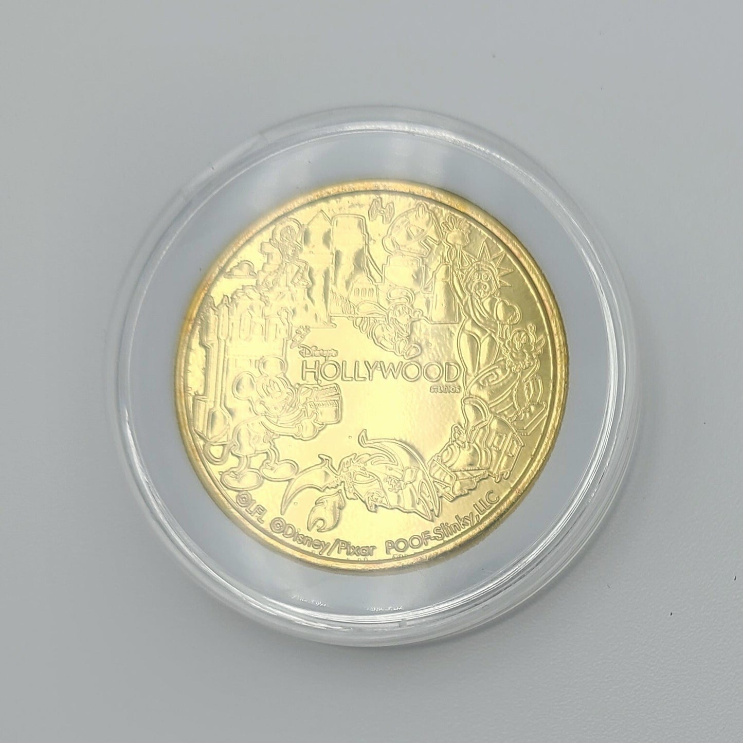 *Stitch Coin* Disney World Park Tower of Terror Golden Color Metal Medallion WDW