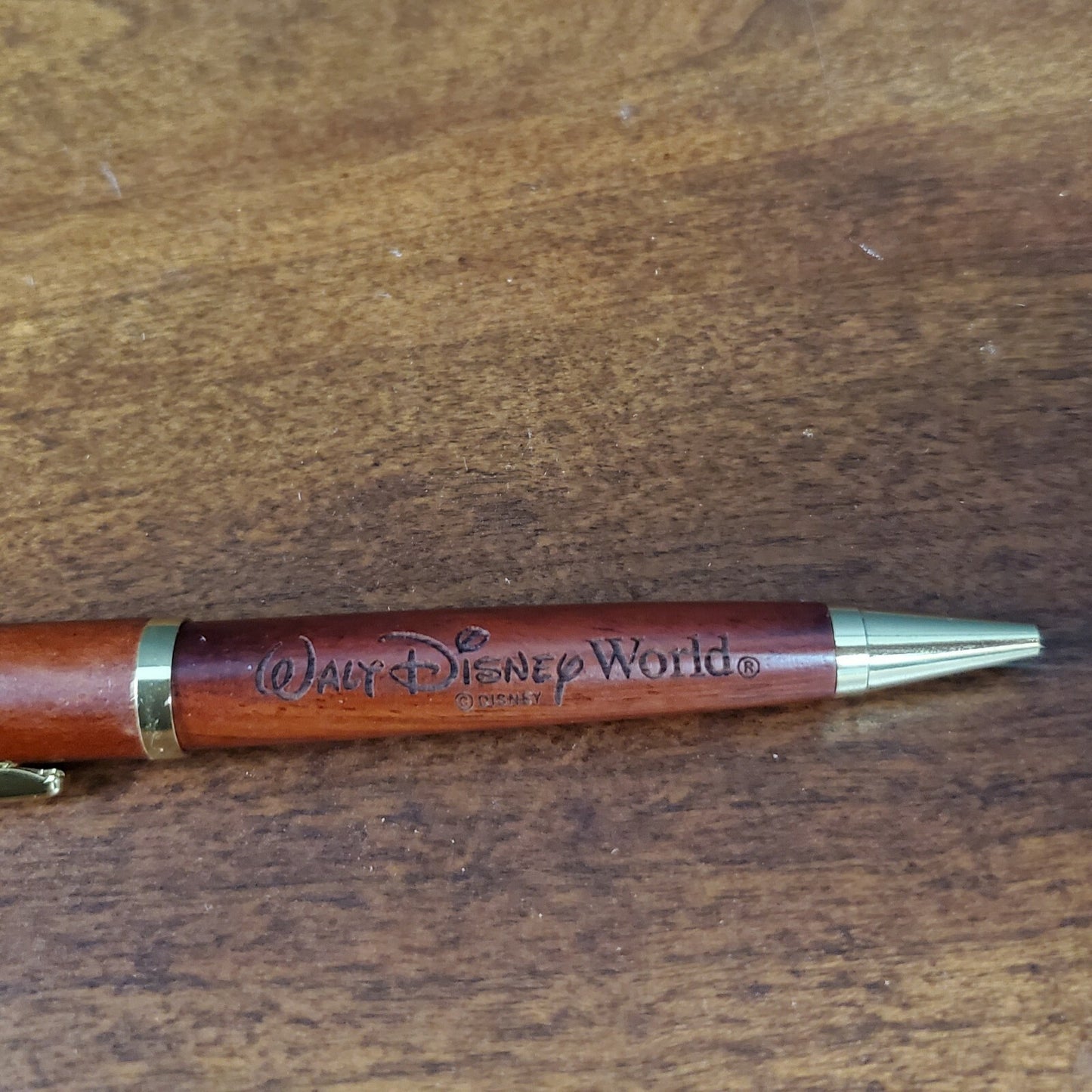 Walt Disney World Parks Rosewood Wooden Pen by Arribas NEW 5.75" long Great Gift