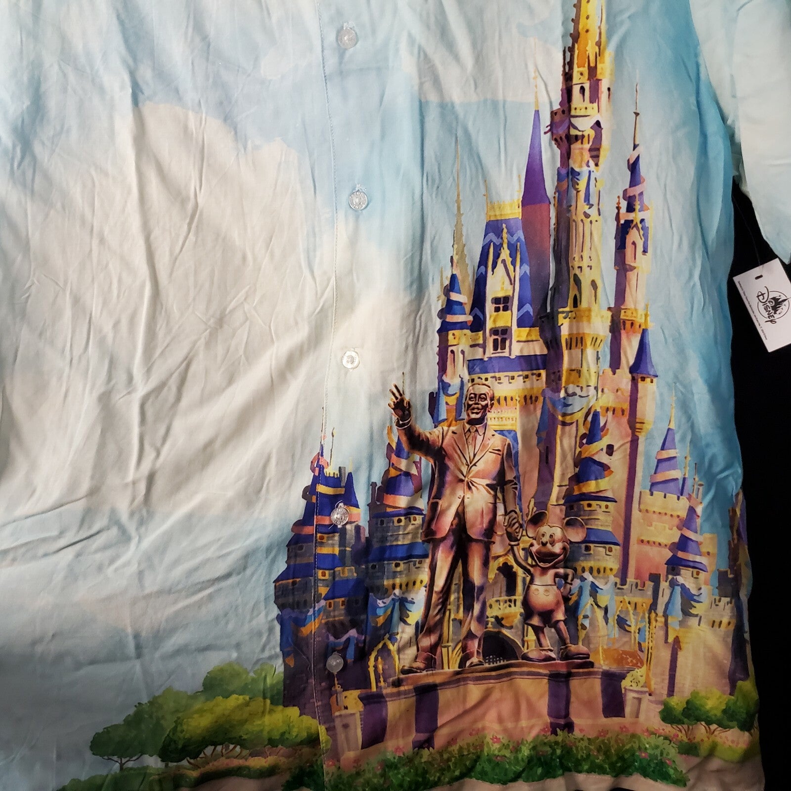 LARGE 2021 Walt Disney World 50th Anniversary Castle Collection Camp Shirt Adult