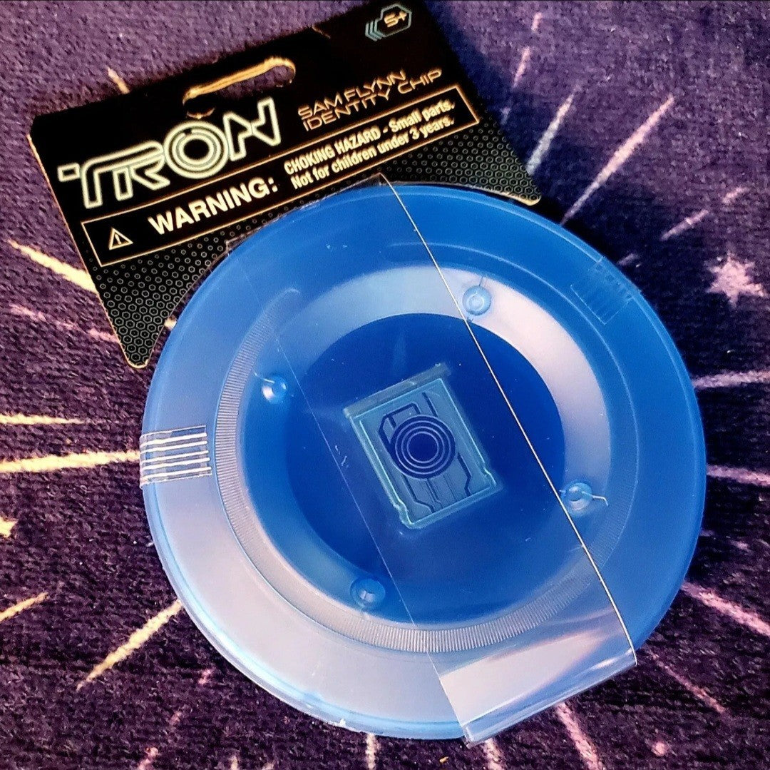 NEW Disney Parks TRON Lightcycle Identity Disc Bluetooth Speaker 4 Identity Chip