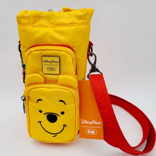 New 2025 Disney Parks Lug Huggie Bag Water Bottle Holder Winnie The Pooh Yellow