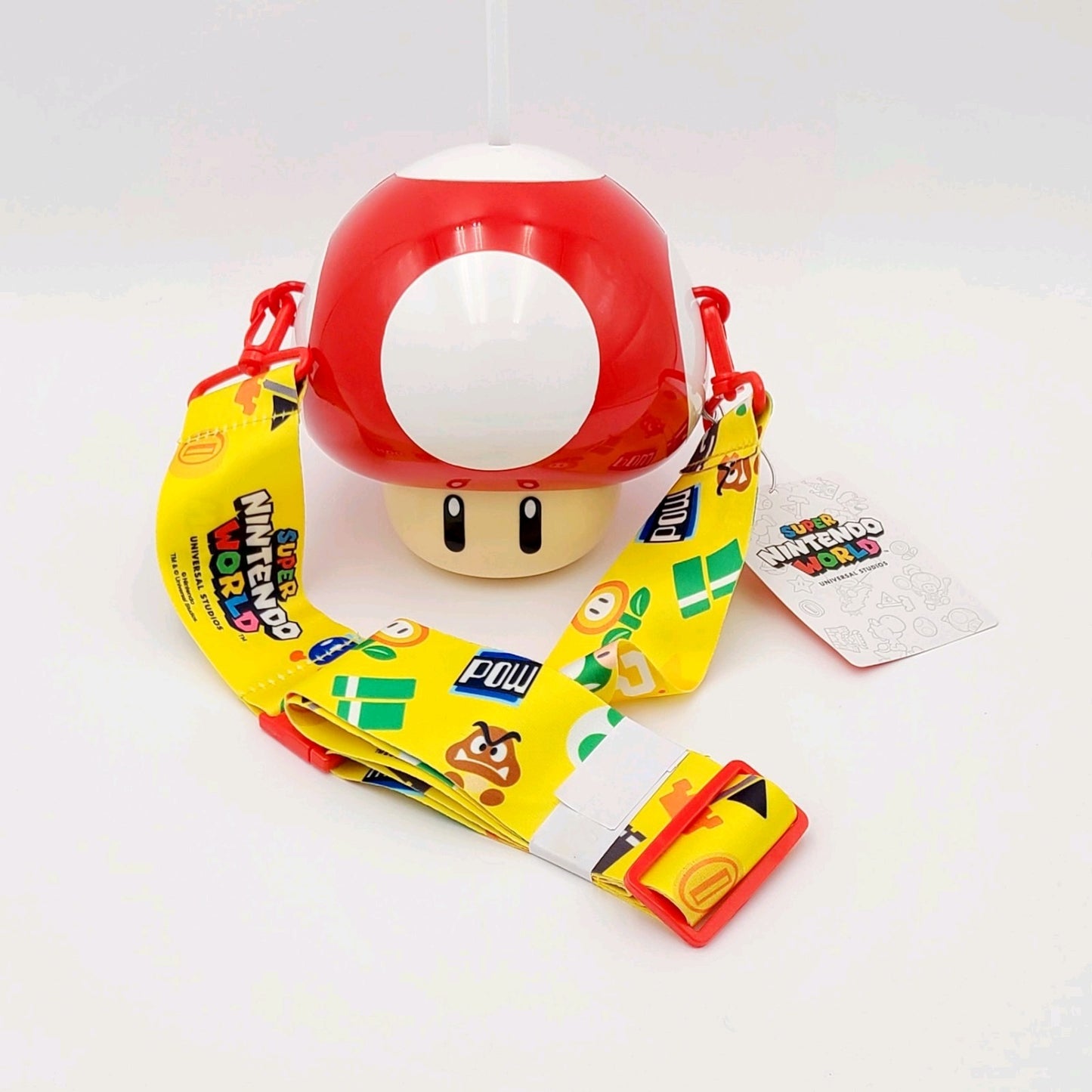 *2 Mushroom Sipper* Super Nintendo World Green Drink Cup Studio Mario EPIC 1-UP