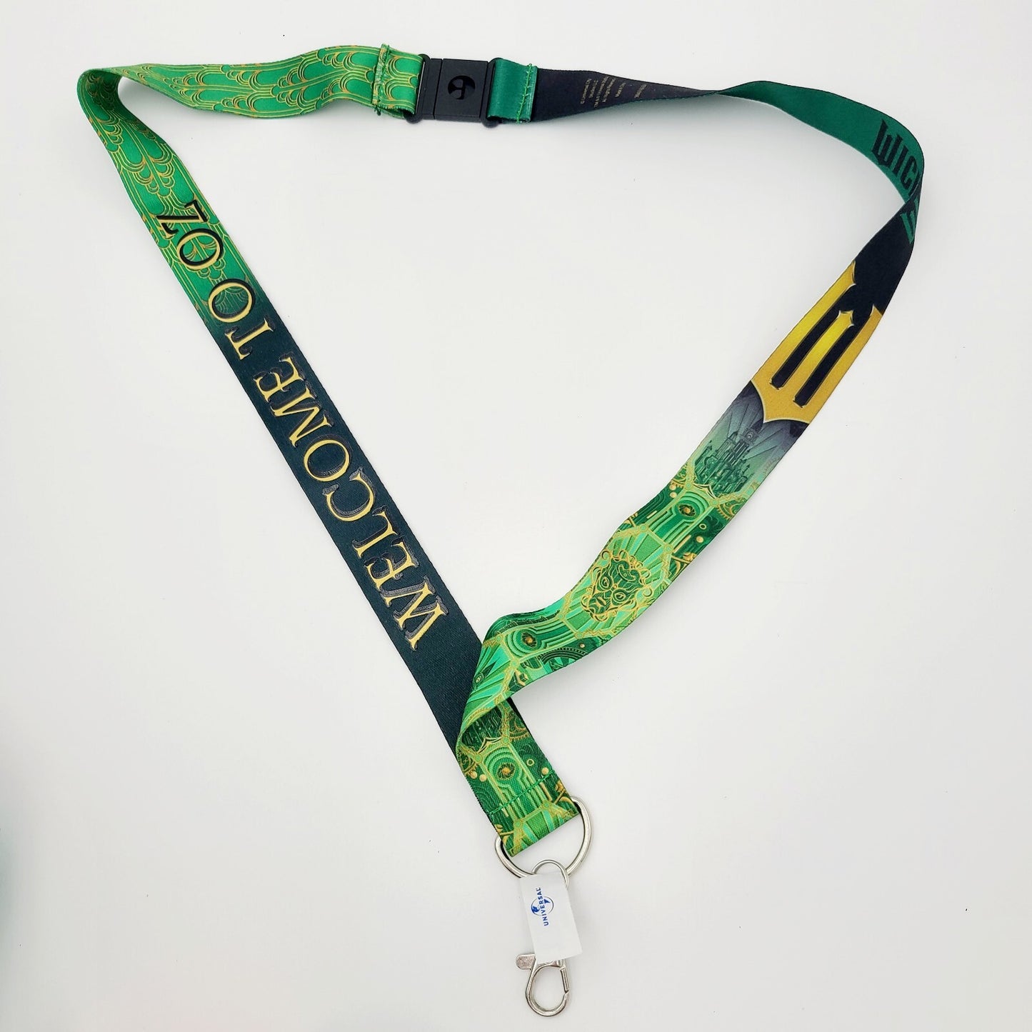 NEW Wicked Welcome To Oz Keychain Lanyard Universal Studios Orlando FL Green