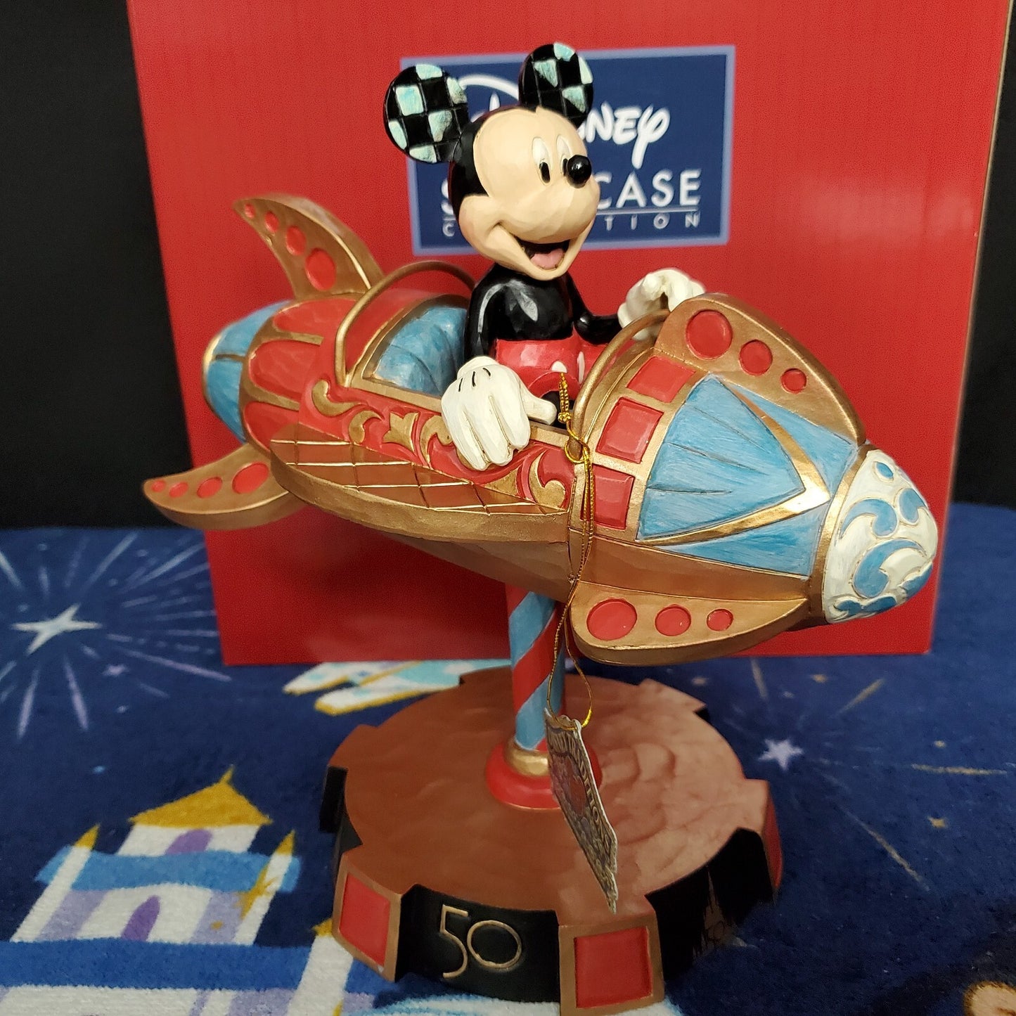 2022 Disney Parks WDW 50th Anniversary Jim Shore Mickey Astro Orbiter Figurine
