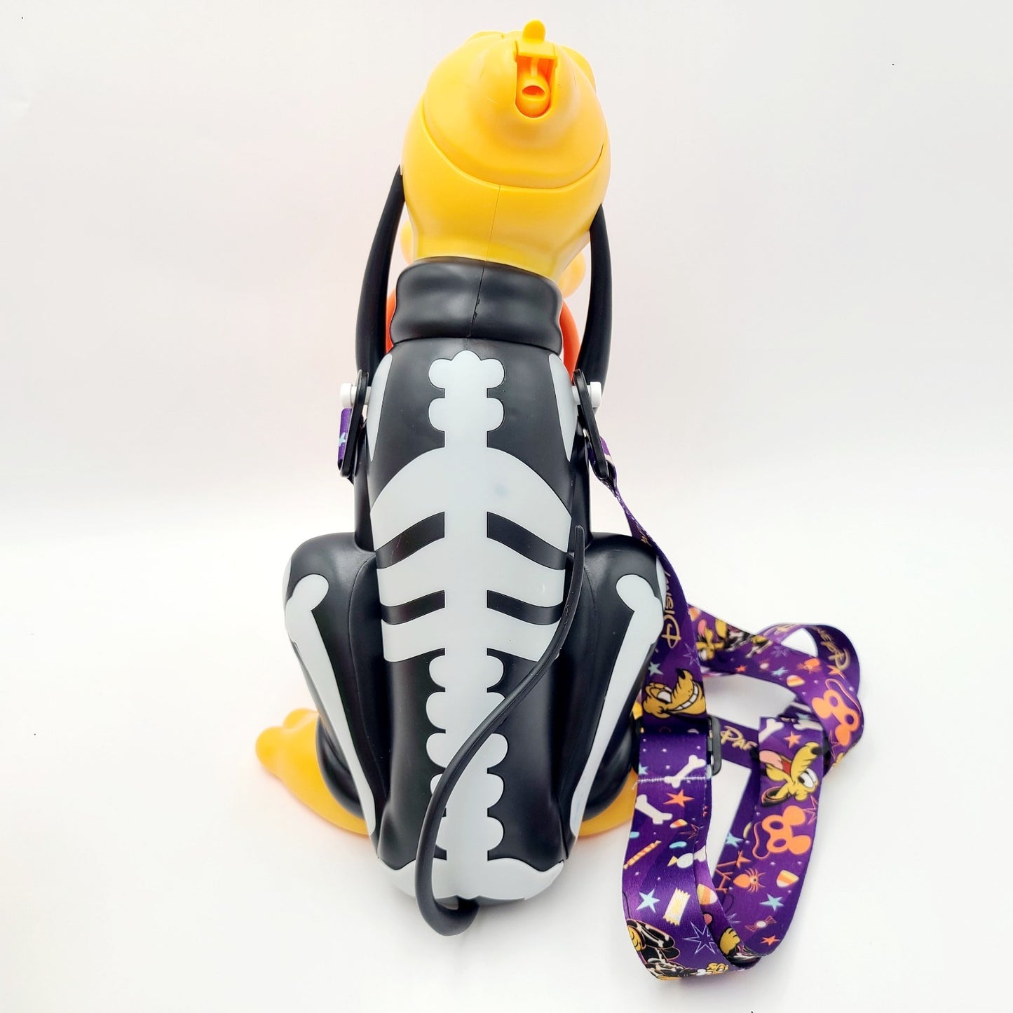Disney Parks 2025 Halloween Pluto Skeleton Sipper Cup Light Up Pumpkin Bucket