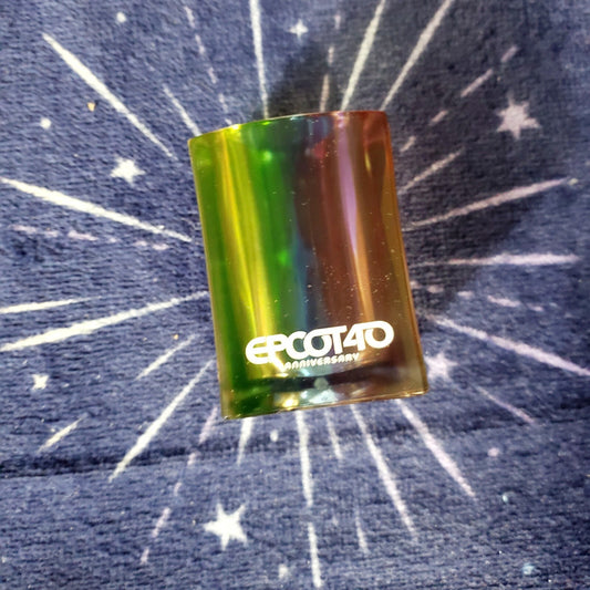 NEW 2022 Disney Parks EPCOT 40th Anniversary Cube Shot Glass Toothpick Holder