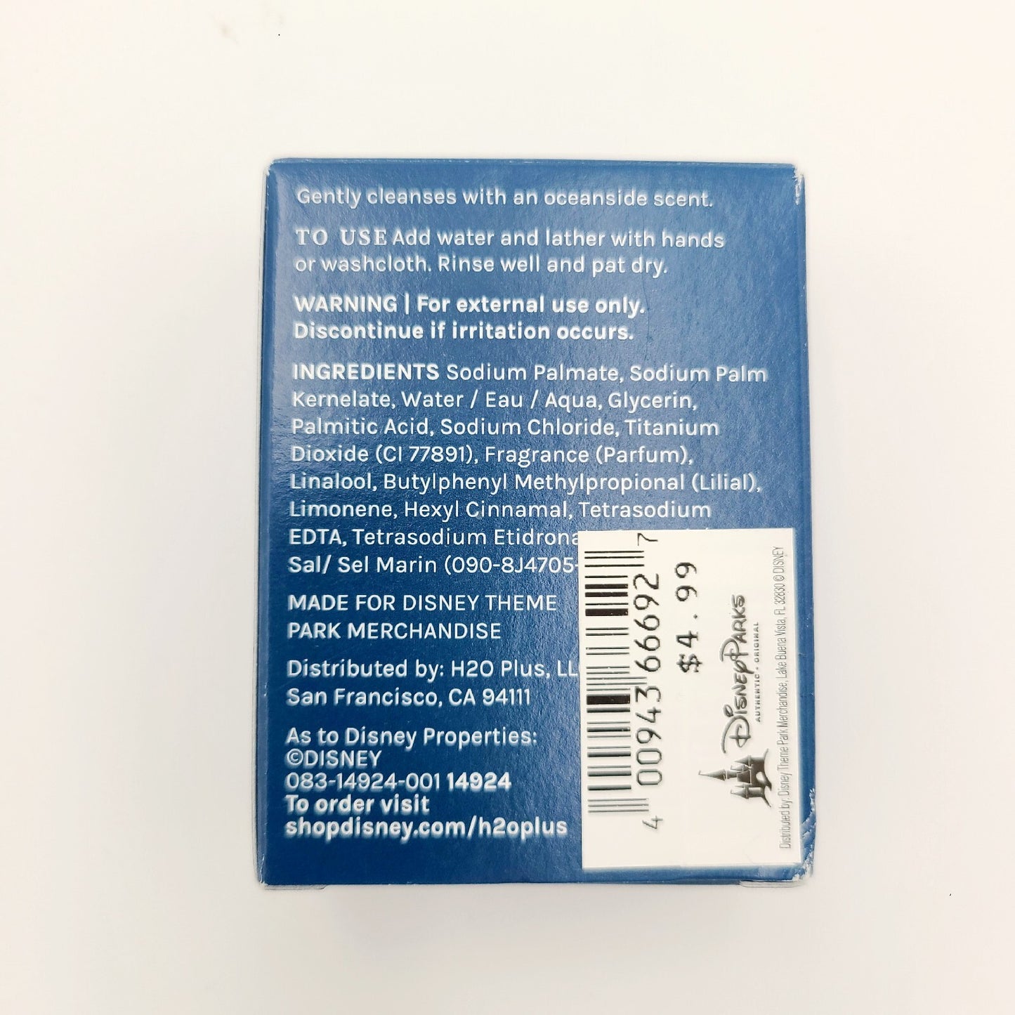 NEW Walt Disney World Resorts H2O+ Beauty Sea Salt Face & Body Soap 1.5 OZ