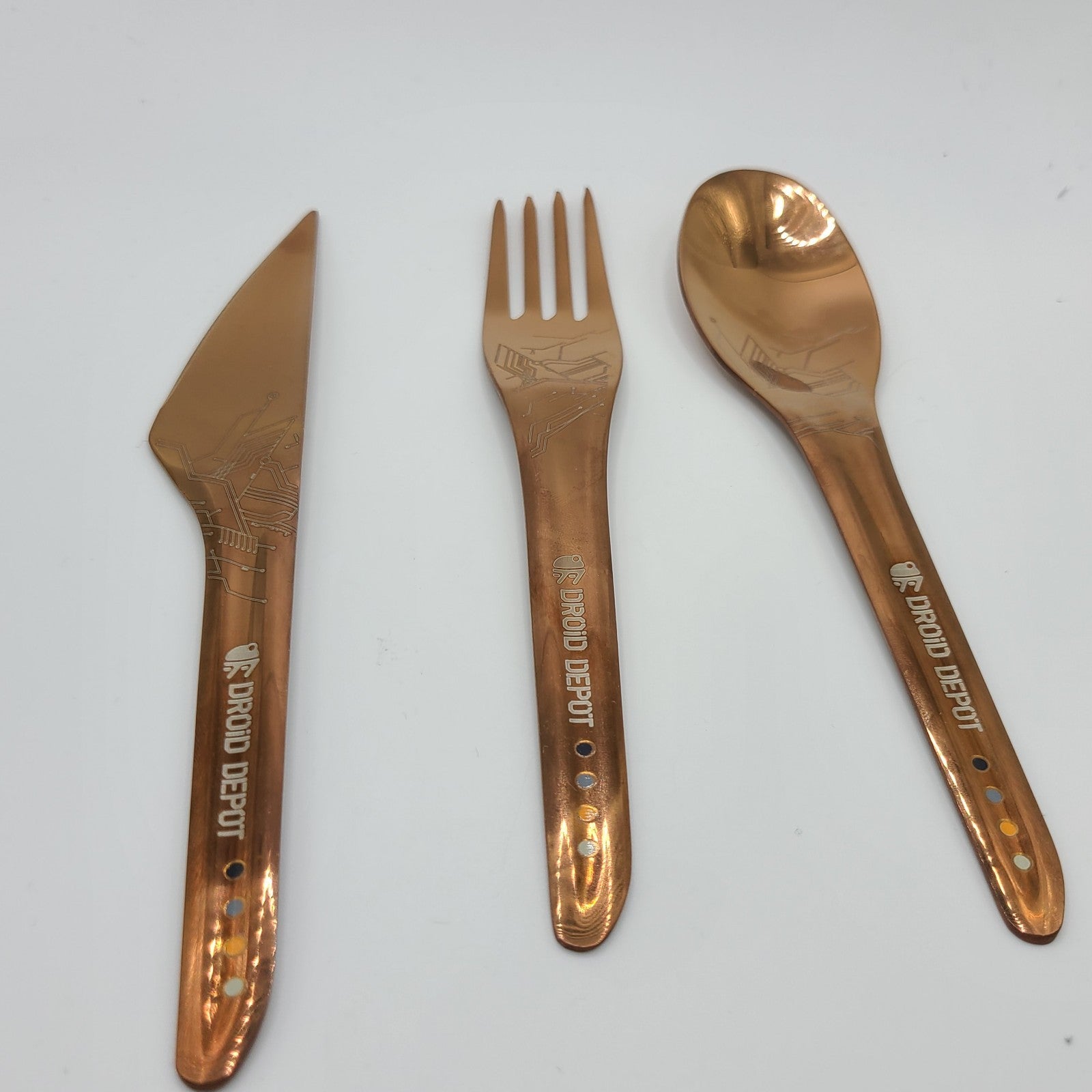 Disney Parks Star Wars Galaxy’s Edge Droid Depot Dining Utensil Set Knife Fork