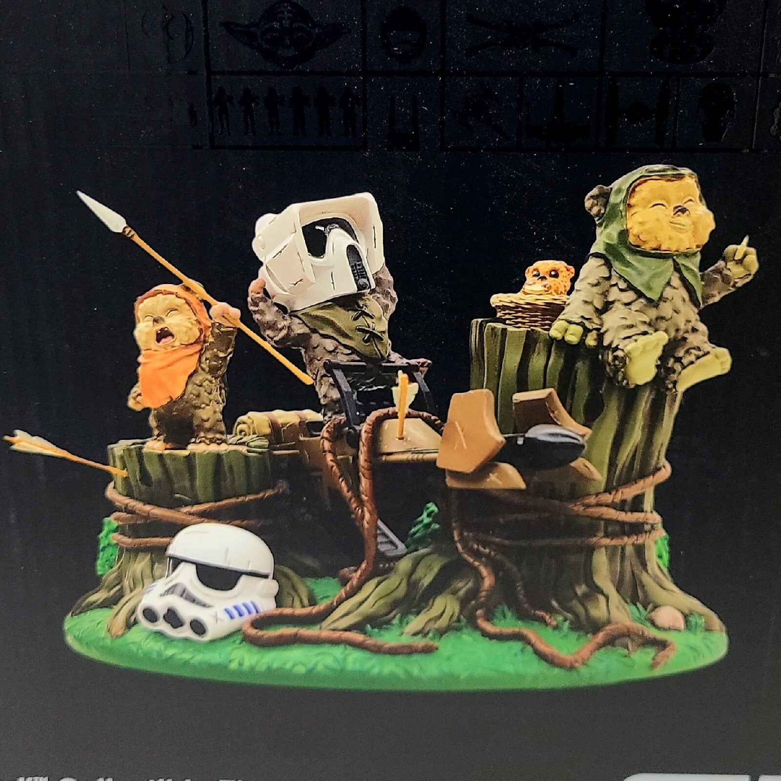 Disney Parks Star Wars Return  Jedi 40th Anniv Ewoks Collectible Figurine Ewok