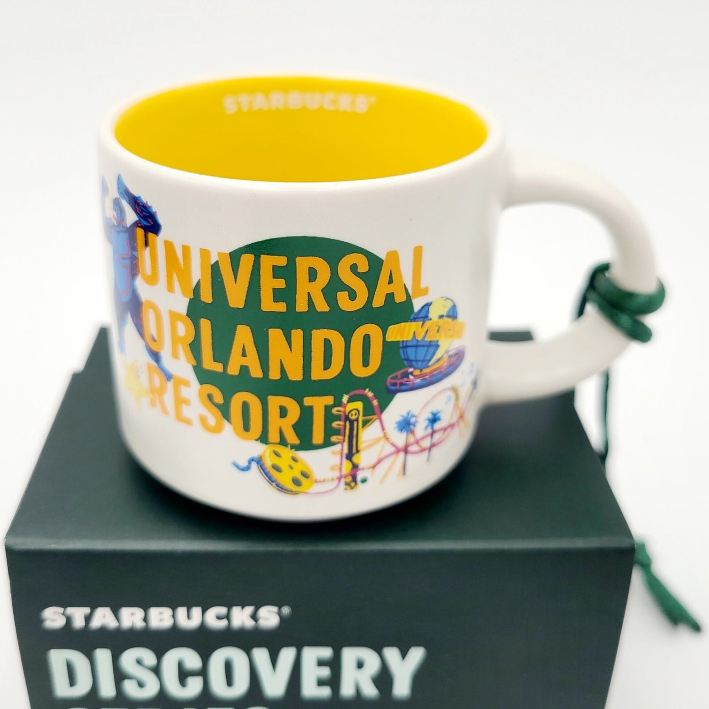 *2 oz ORNAMENT Mug* Universal Studios Orlando Resort Starbucks Discovery Series