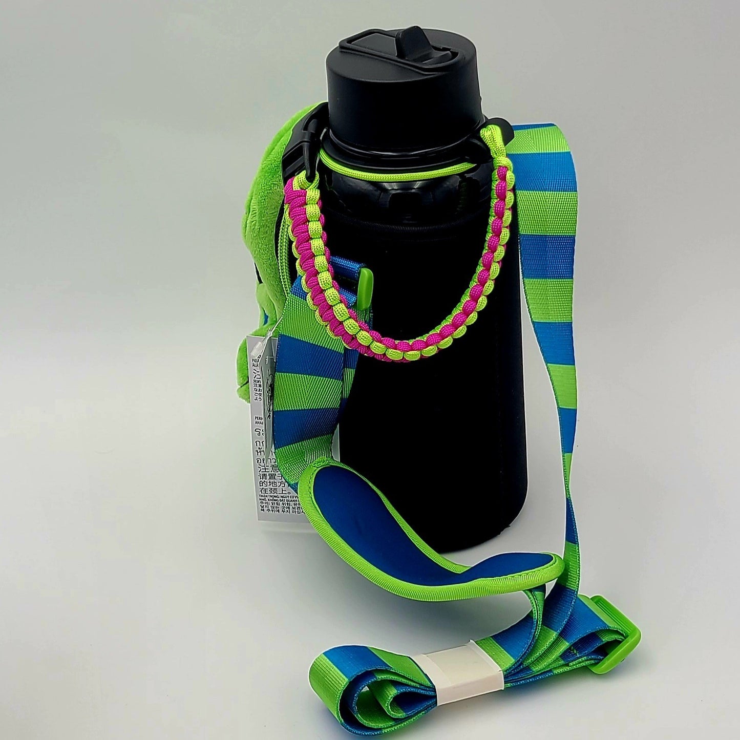 Disney Park Oogie Boogie Water Bottle & Drink Carrier Holder Crossbody Strap NBC