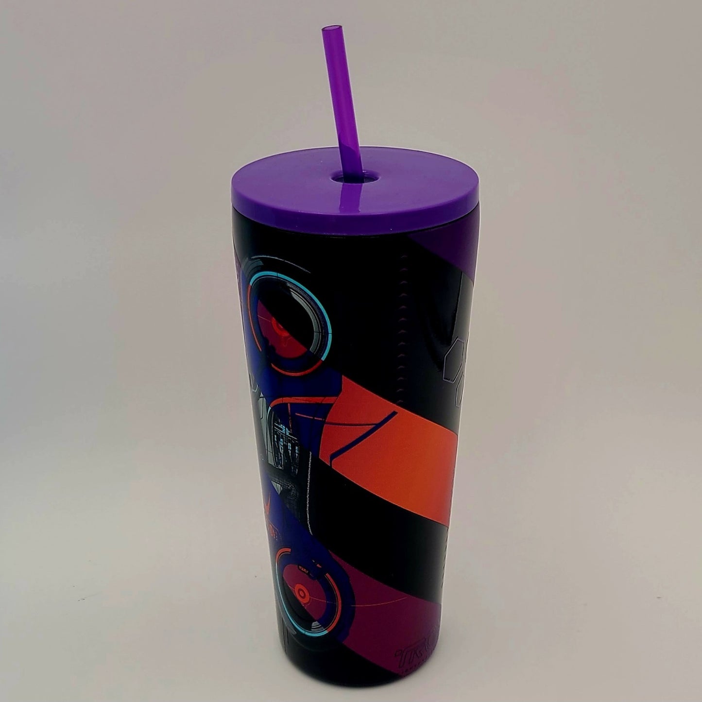 Walt Disney World Parks TRON Lightcycle Runner Tumbler Cup With Straw Lid New
