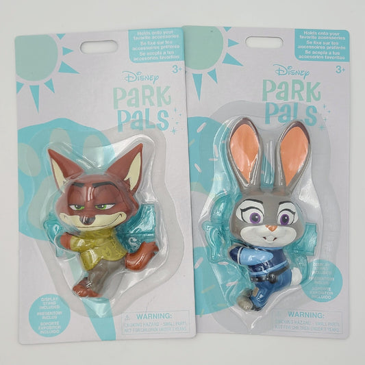 Disney Parks Figurines Park Pals Zootopia Nick Wilde & Judy Hopps 2 Figurine Set