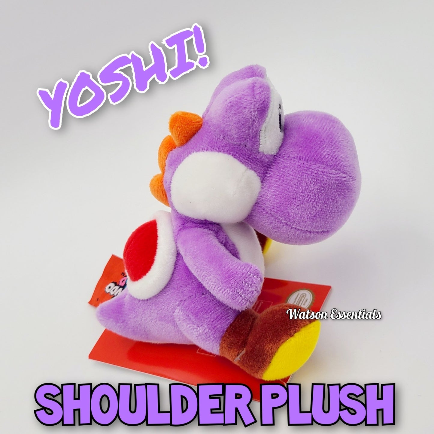 Epic Universal Studios Super Nintendo World PURPLE Yoshi Shoulder Magnet Plush