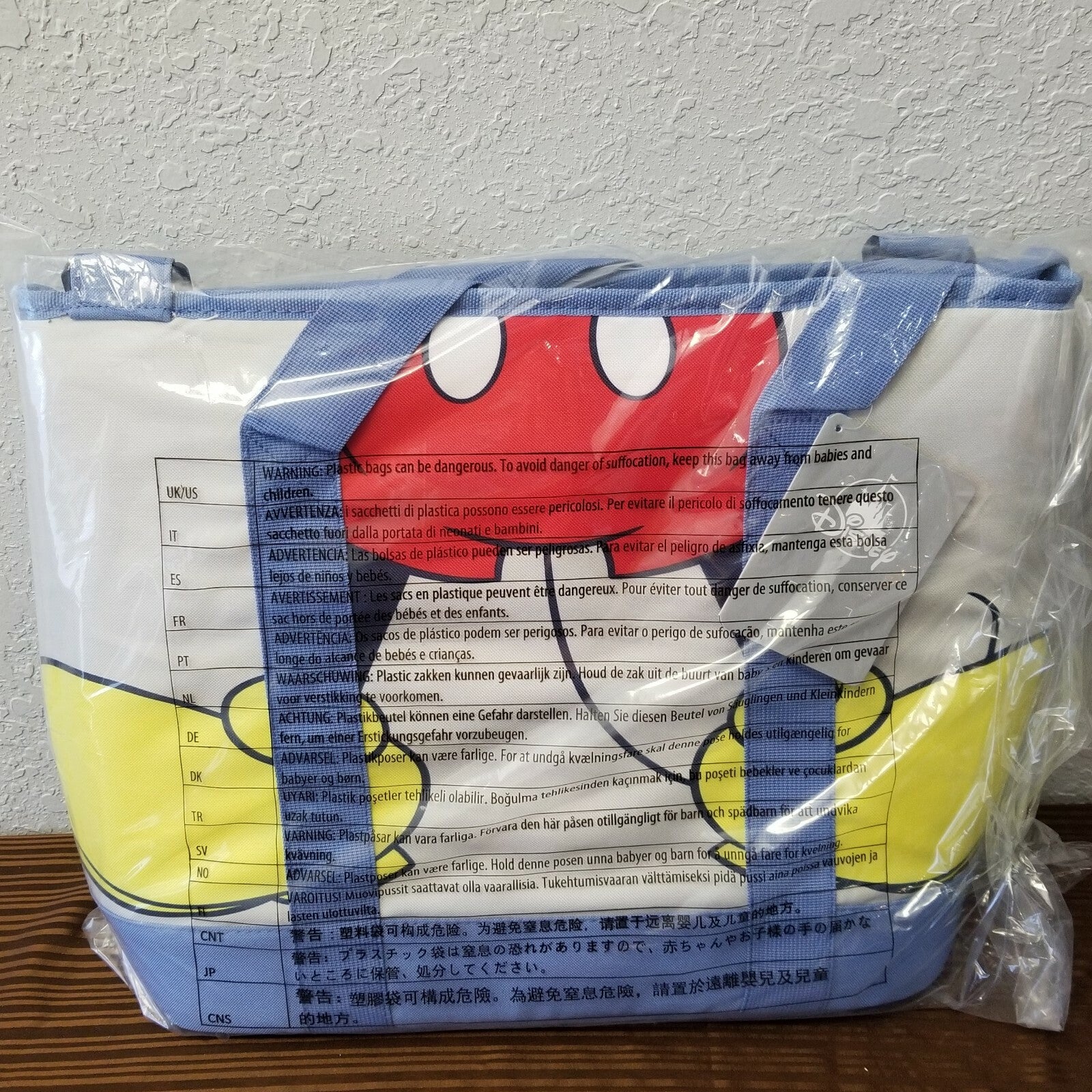 Disney Store Mickey Mouse Summer Fun Cooler Insulated Tote Beach Bag