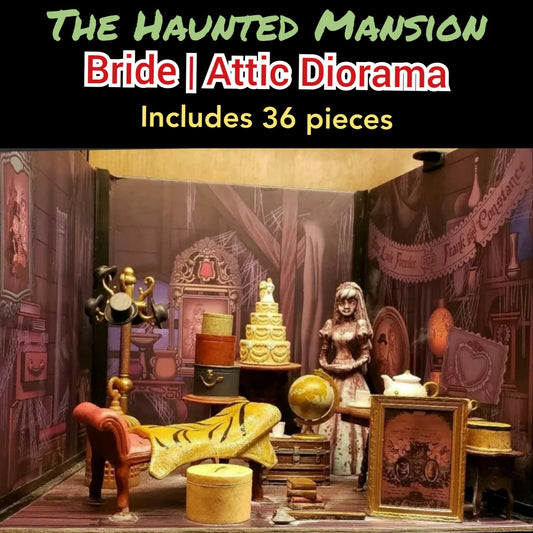 Disney Parks The Haunted Mansion Diorama Bride Attic WDW Magic Kingdom