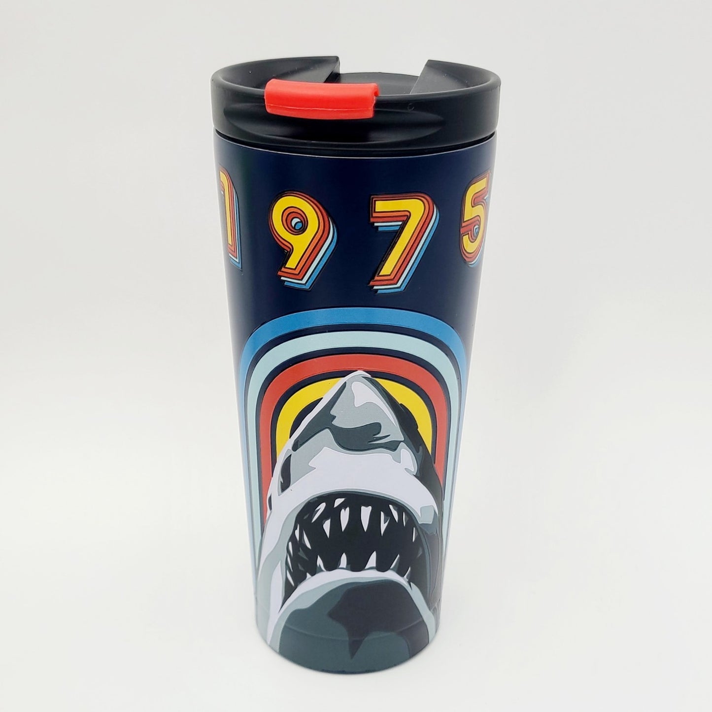 Universal Studios Orlando Florida Jaws 50th Anniversary Steel Tumbler New Shark