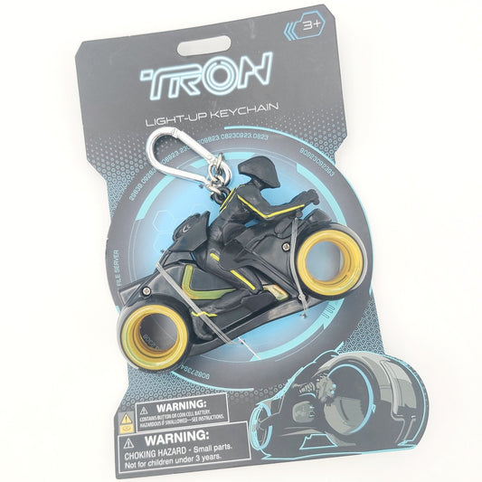 *TRON Keychain* Disney World Parks Bag Charm New Light Up Lightcycle Run Vehicle