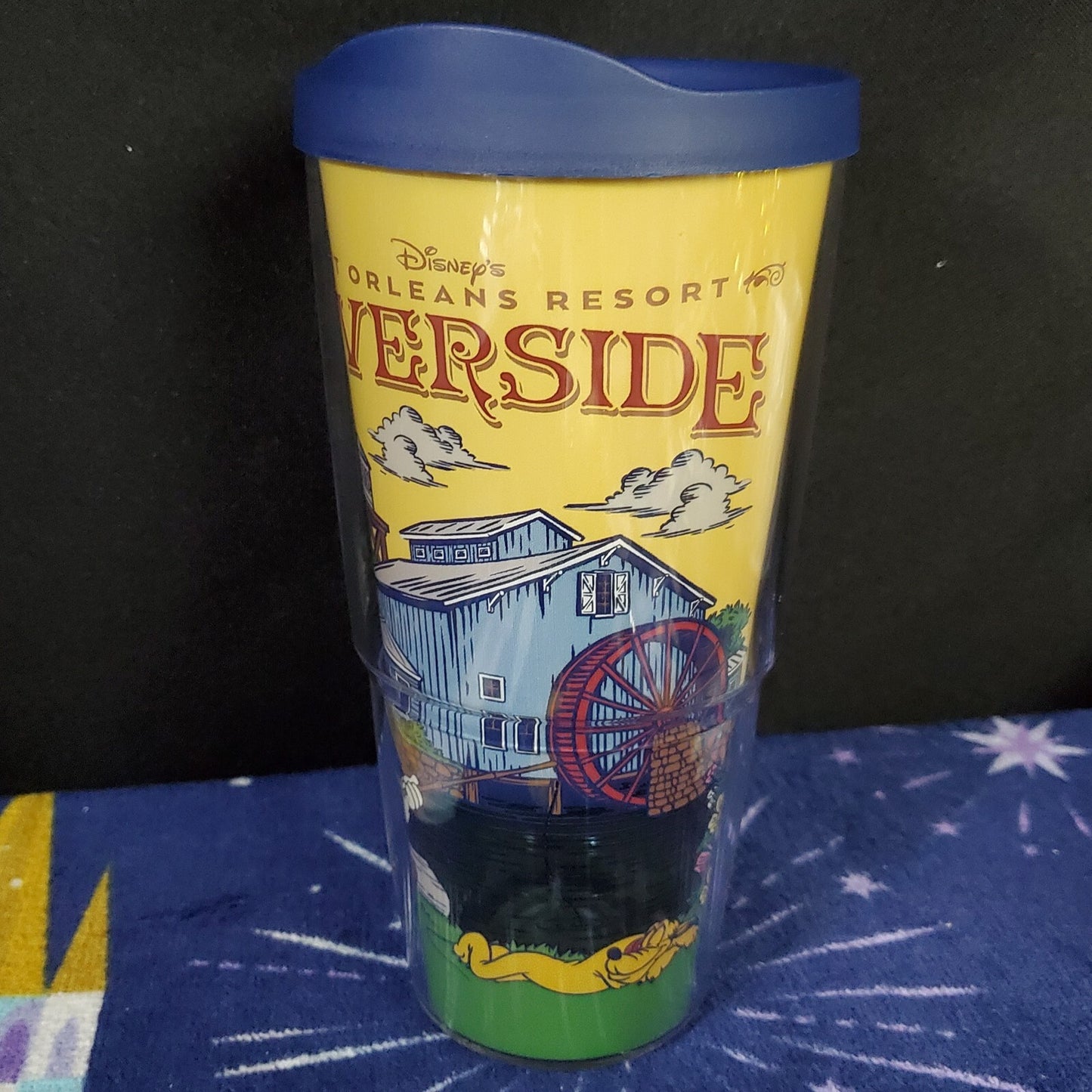 2022 Disney Port Orleans Resort Riverside Mickey Pluto 24 oz Tervis Tumbler WDW
