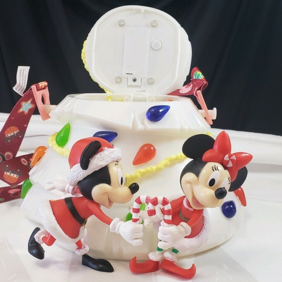 NEW 2020 Disney Parks White Christmas Tree Holiday Popcorn Bucket Mickey Minnie