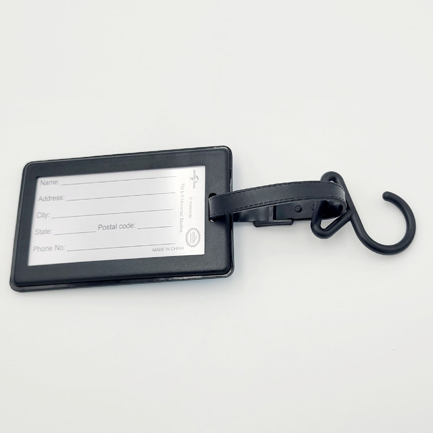 *Blue Luggage Tag* Universal Studios Orlando EPIC Super Nintendo World ID Holder