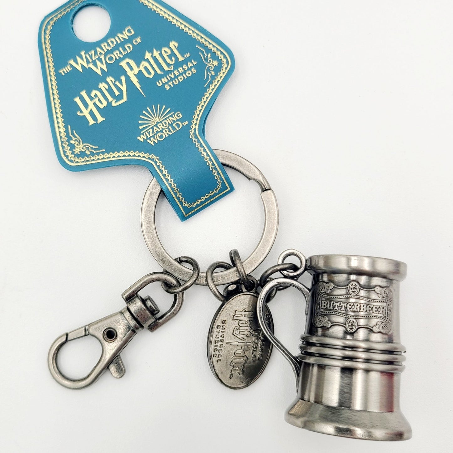 Universal Studios Wizarding World Of Harry Potter Butter Beer Metal Keychain NEW
