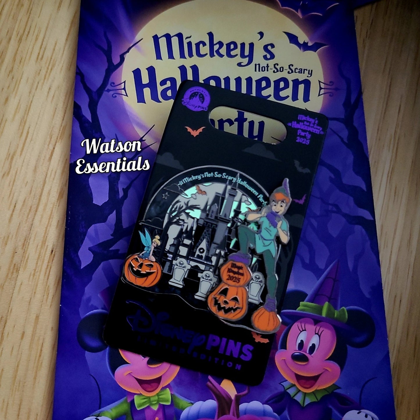 Disney Park 2025 Mickey’s Not So Scary Halloween Party Peter Pan Pin Tinker Bell