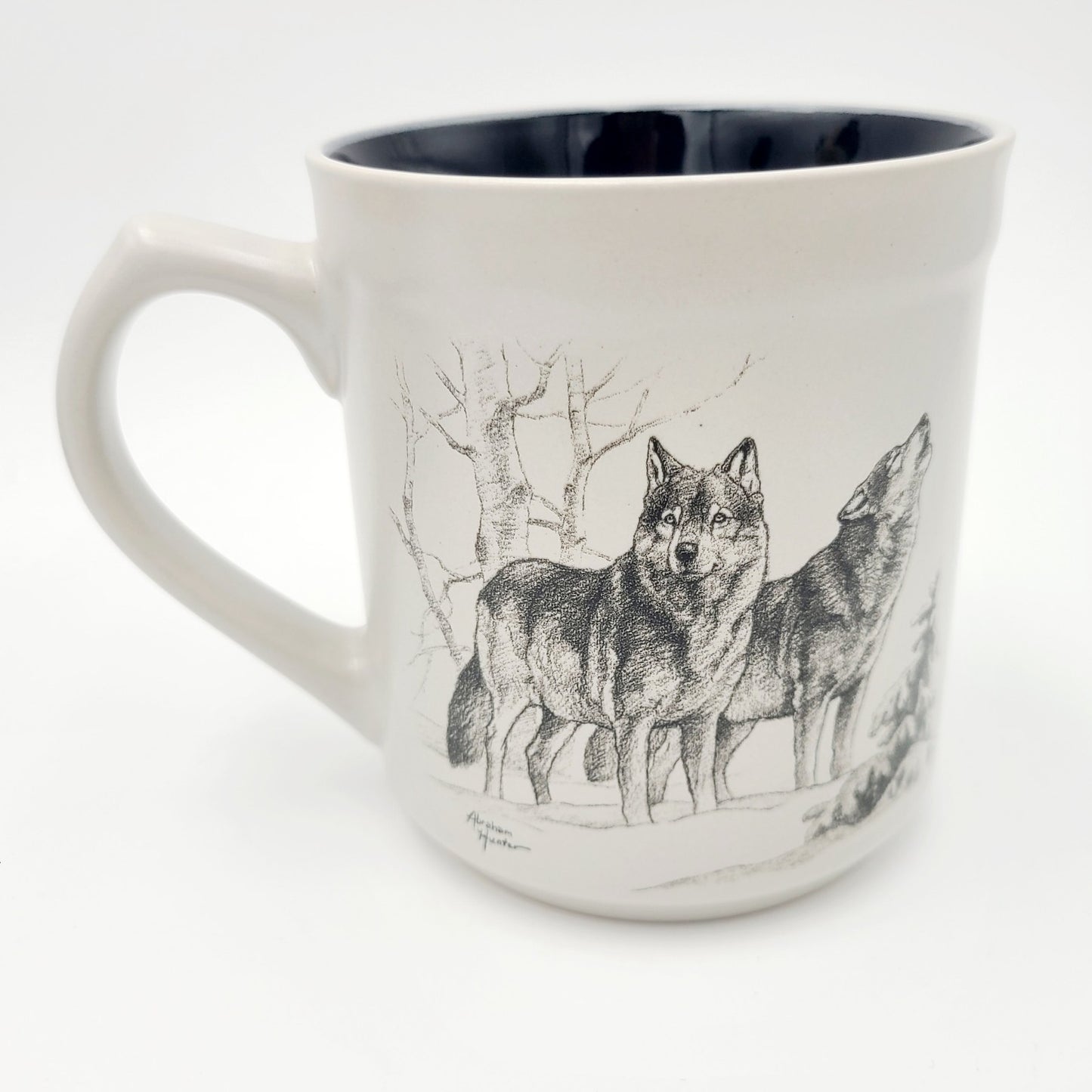 Bass Pro Shops Wolf Mug Hunting, Wolves in the Forest Nature Art 16 fl oz Coffee