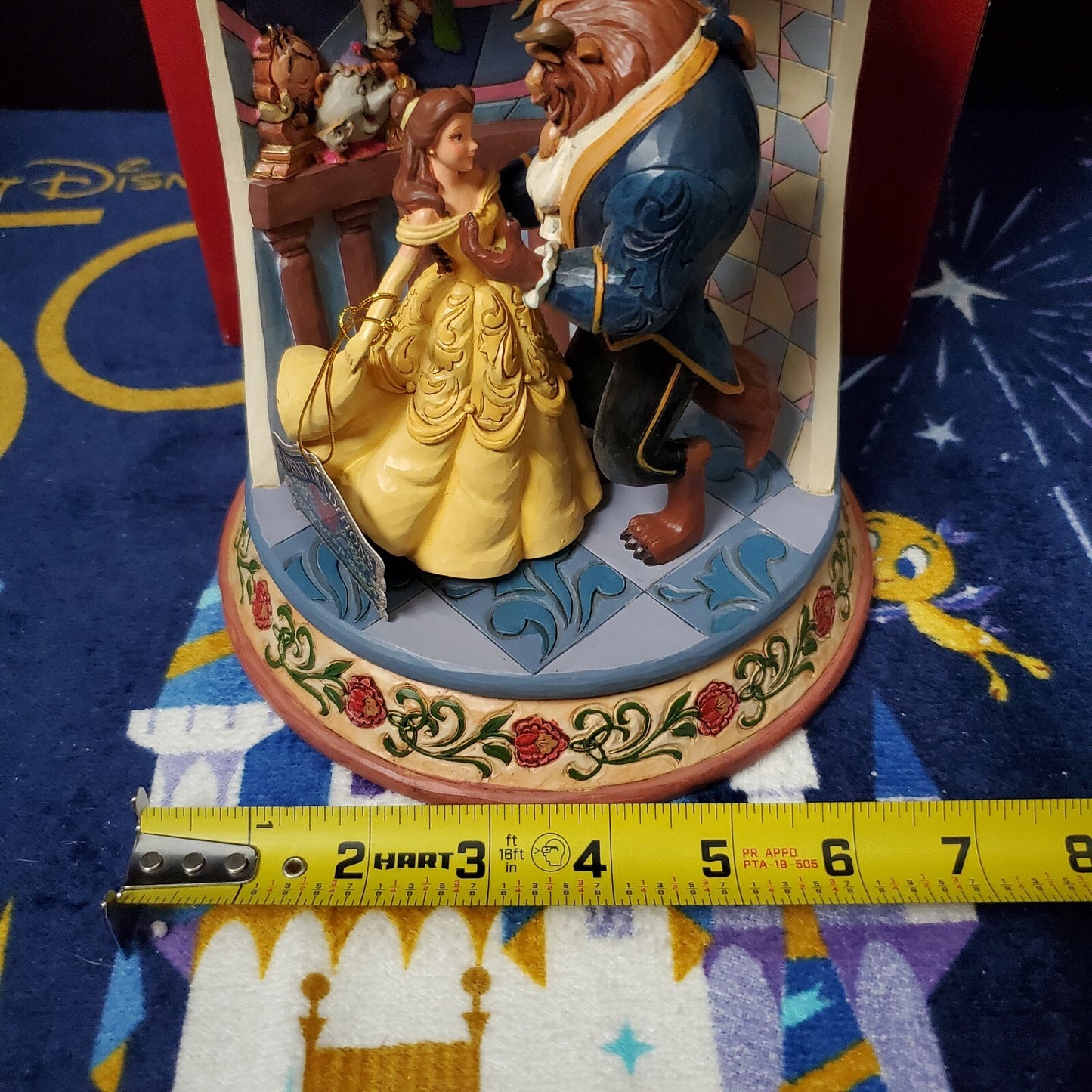 Disney Park Jim Shore 2021 Beauty & Beast 30th Belle Rose Dome Figurine 6008995