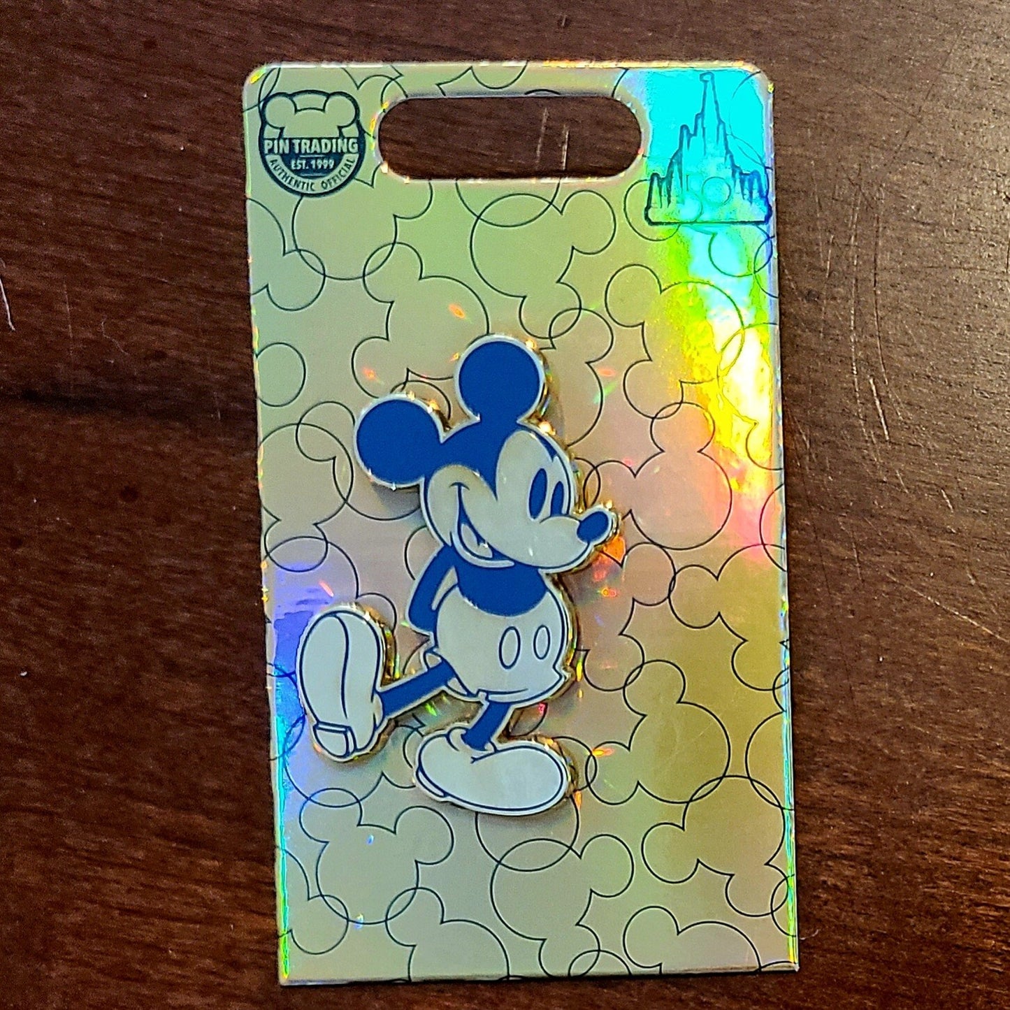 *2 Pin Set* Disney Parks 50th Anniversary EARidescent Pink Blue Mickey Mouse WDW