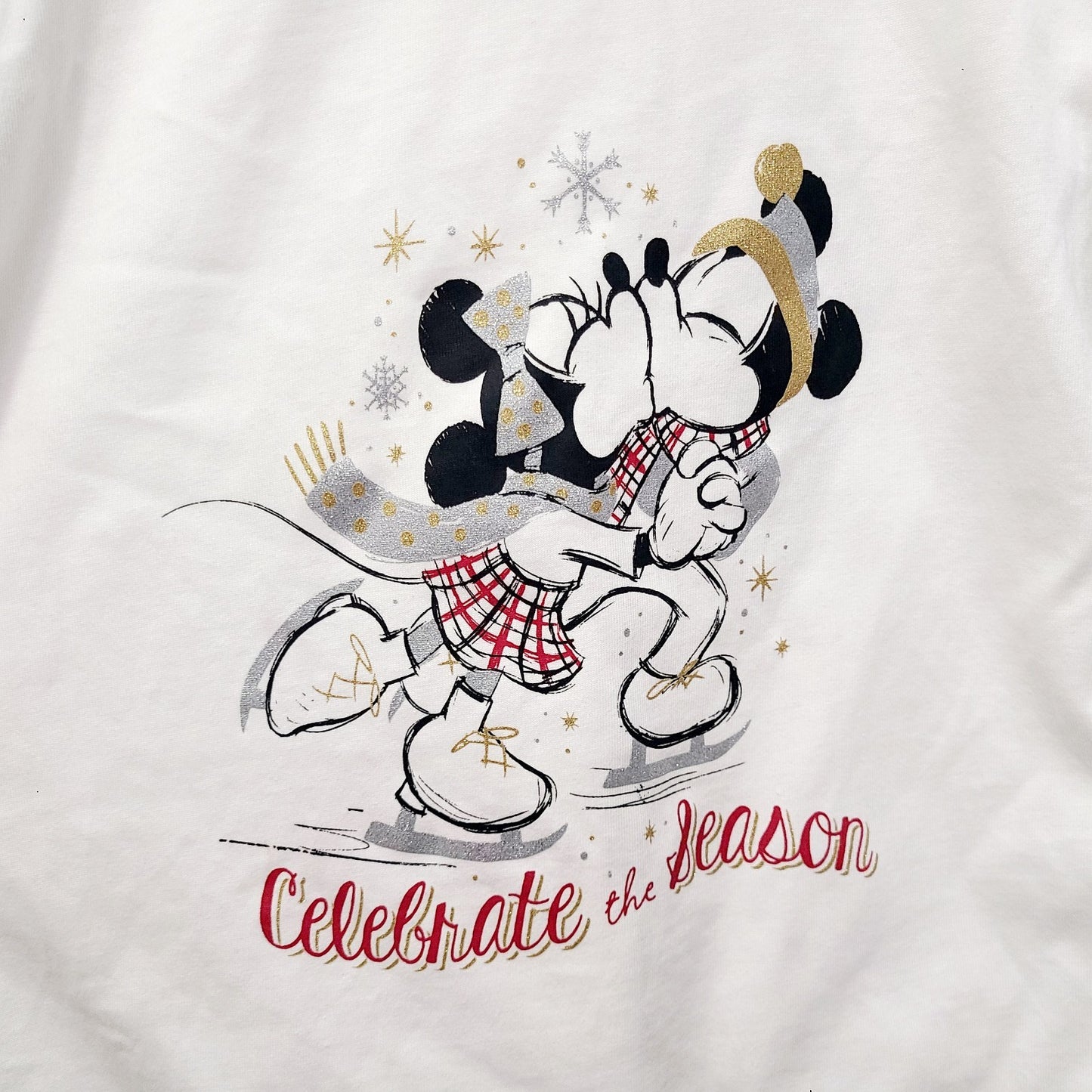 LARGE Disney Park Holiday Zip Up Hoodie Mickey Minnie Mouse Christmas RARE HTF