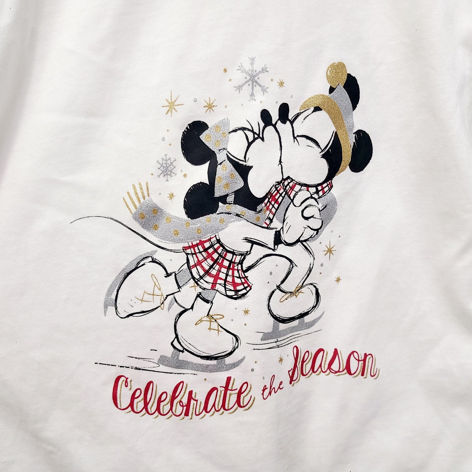 LARGE Disney Park Holiday Zip Up Hoodie Mickey Minnie Mouse Christmas RARE HTF
