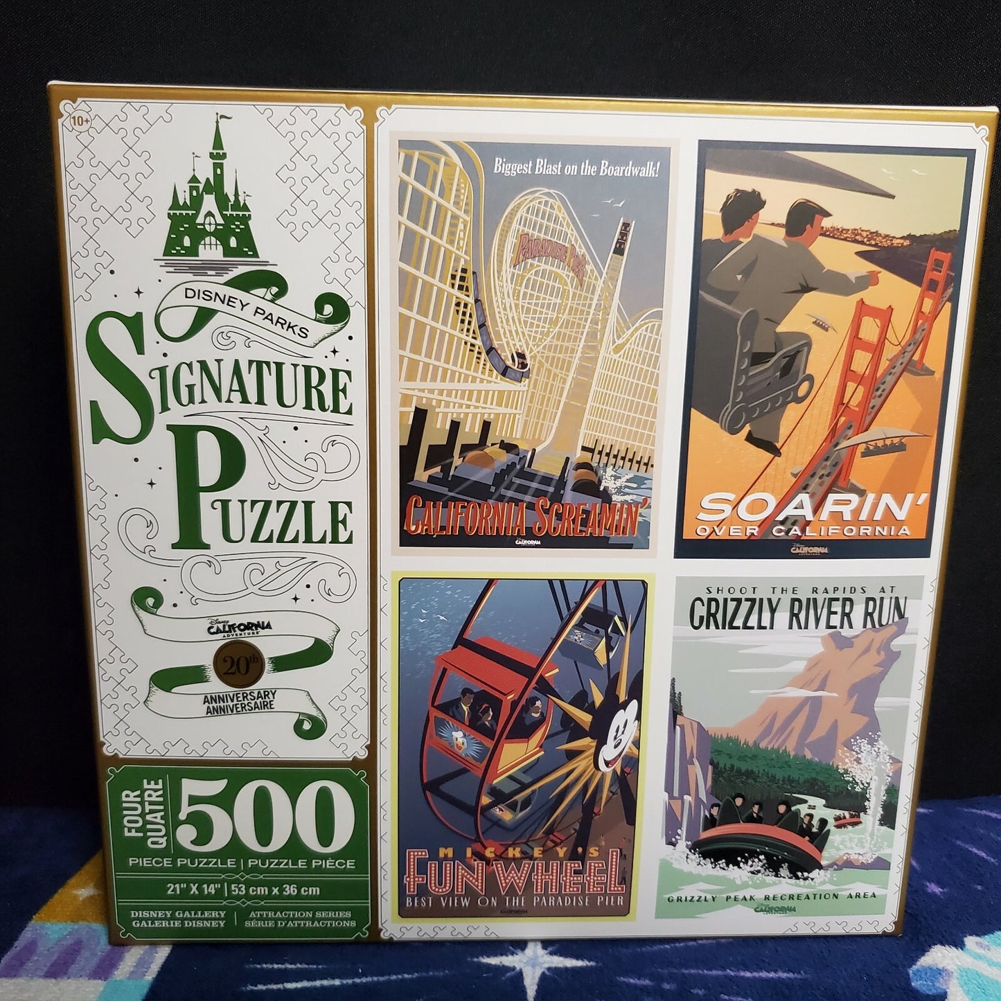 *4 Puzzles* Disney Parks California Adventure 20th Soarin Screamin Fun Wheel NEW