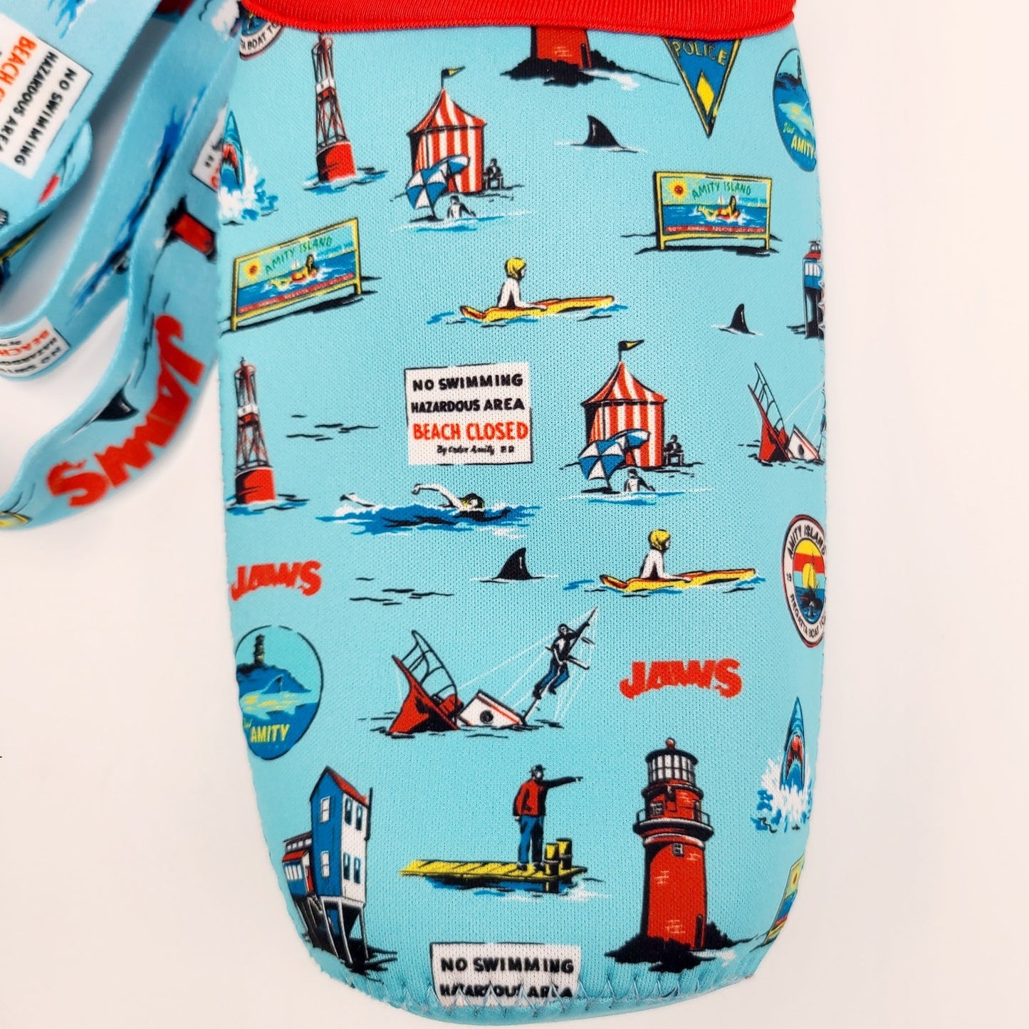 Universal Studios Florida Jaws 50th Anniversary Drink Beverage Holder Shark New
