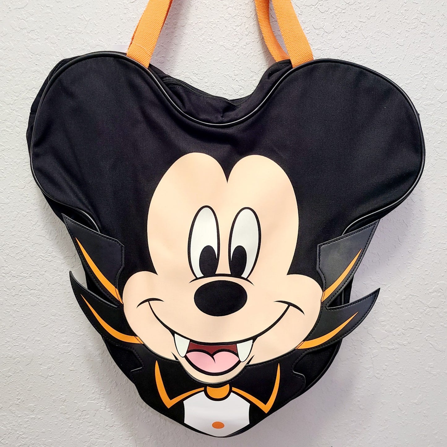 Walt Disney World Parks 2025 Halloween Vampire Mickey Mouse Canvas Tote Bag NWT