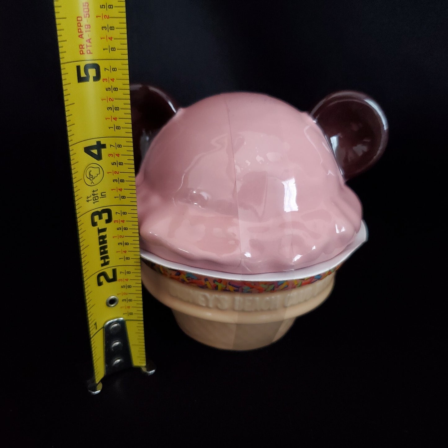 NEW Disney World Beach Club Resort Mickey Ears Ice Cream Scoop Cone Ceramic Bowl