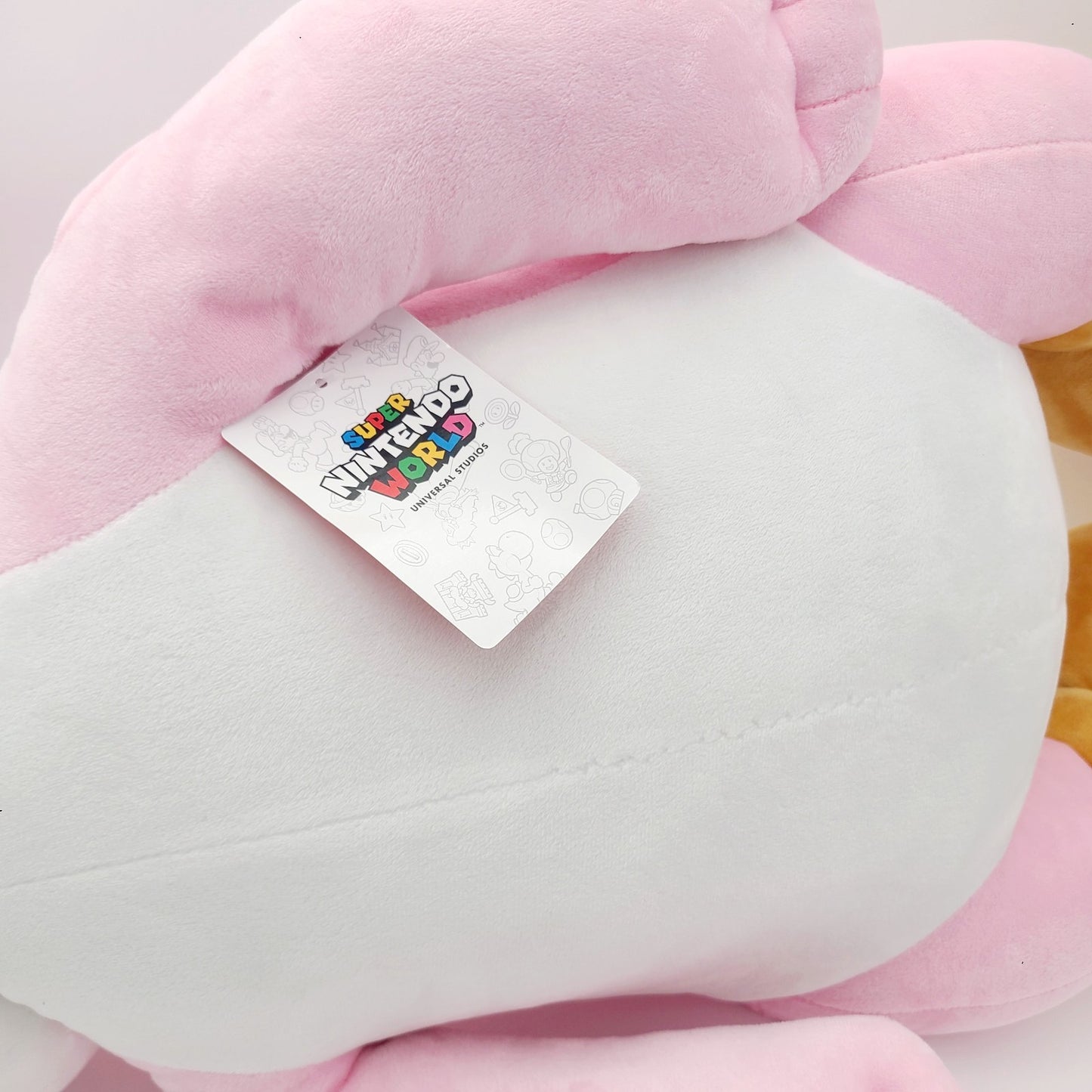 LARGE Yoshi Nintendo World Sleeping Plush Cushion Pillow Pink Universal Epic 38"