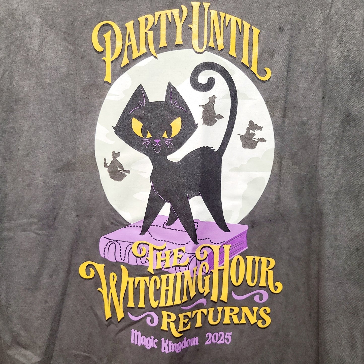 LARGE 2025 Disney Parks Hocus Pocus Not Scary Halloween party MNSSHP GITD Shirt