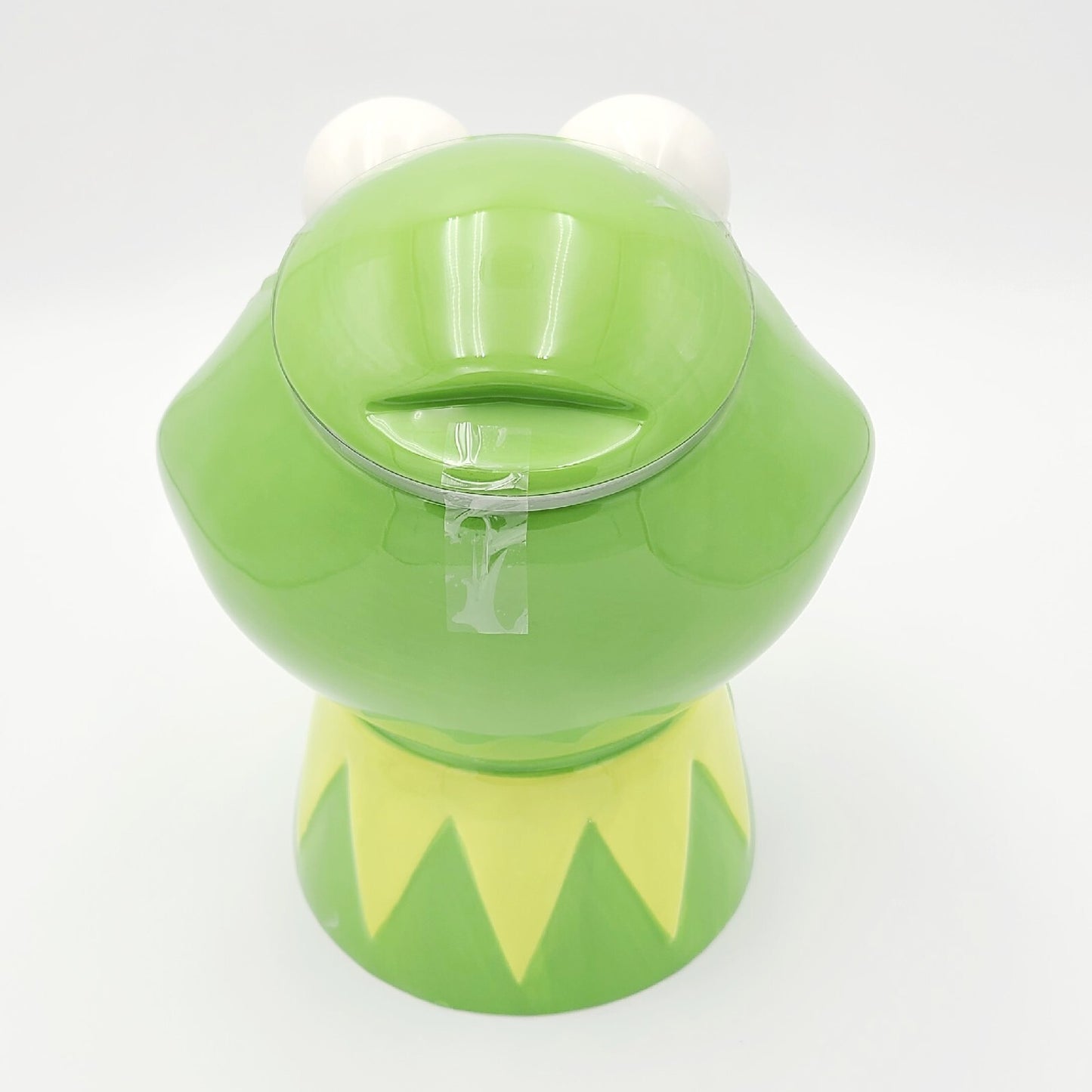 NEW 2023 Disney Parks The Muppets Kermit The Frog Ceramic Green 9.5" Cookie Jar