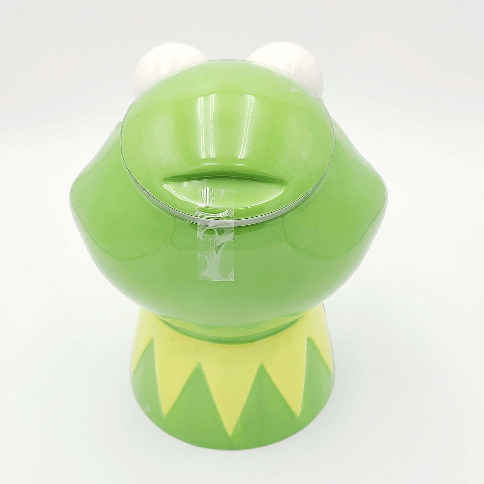 NEW 2023 Disney Parks The Muppets Kermit The Frog Ceramic Green 9.5" Cookie Jar